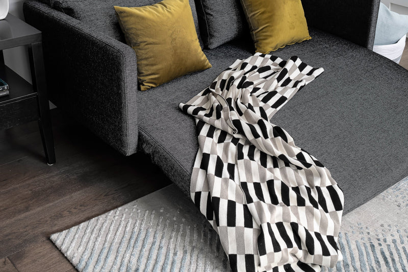 灰色布藝梳化床