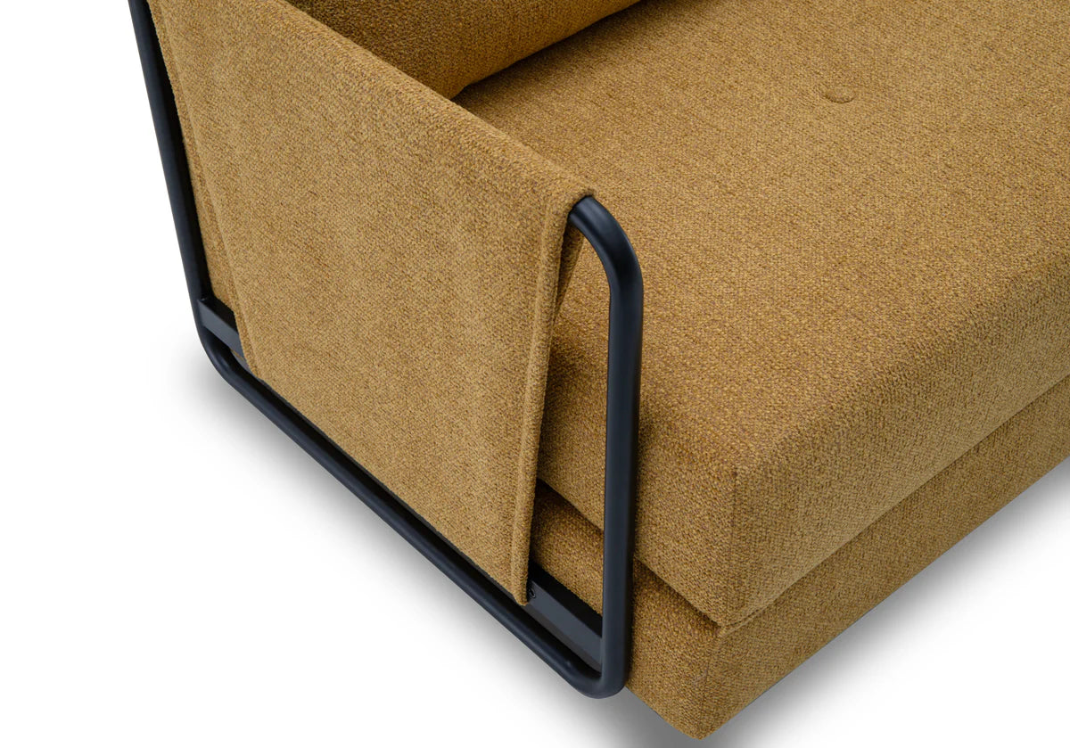 布藝沙發床-金屬架梳化床