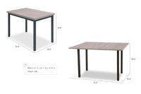 原木色實惠餐枱